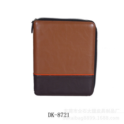 【工廠供應高檔多功能手冊經理夾時尚文件夾歡迎來樣定做】價格,廠家,圖片,辦公文教用品加工,東莞市企石大鍇皮具制品廠-